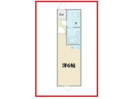 赤羽ベース(ワンルーム/3階)の間取り写真