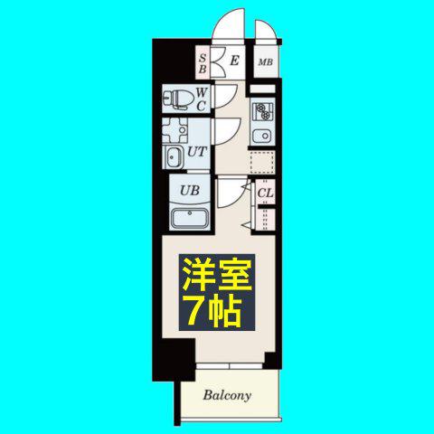 S-RESIDENCE熱田II(1K/2階)の間取り写真