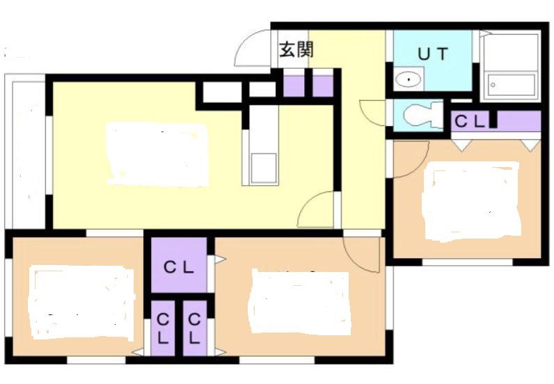 TERRACEK7(3LDK/1階)の間取り写真