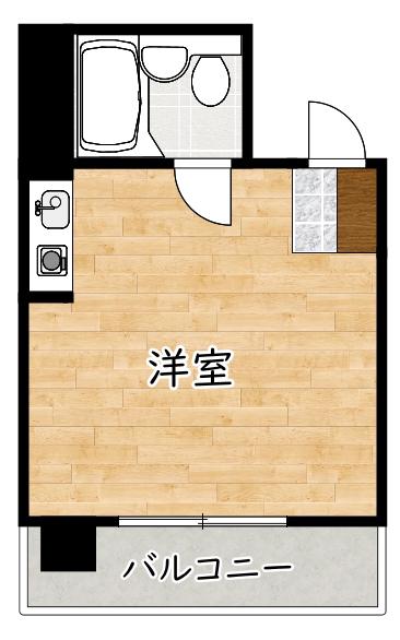 アメニティ西町(ワンルーム/3階)の間取り写真