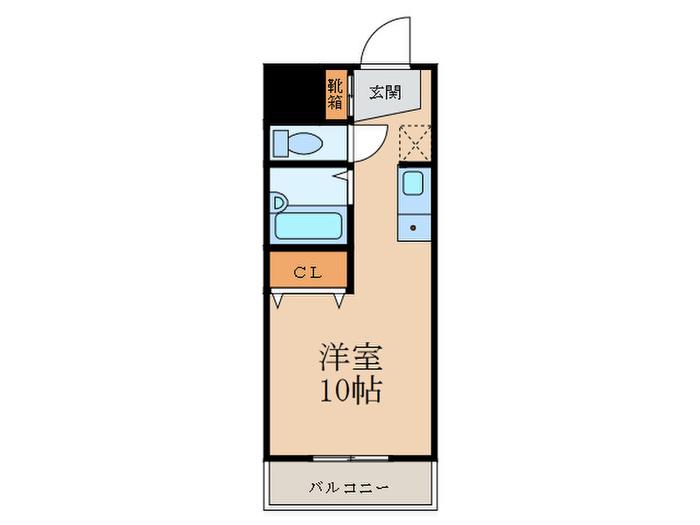 ロイヤルグリーンハイツ(ワンルーム/3階)の間取り写真