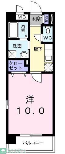 LAZO・Y.S.K(1K/2階)の間取り写真