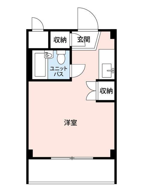 リバティ忠生(ワンルーム/3階)の間取り写真