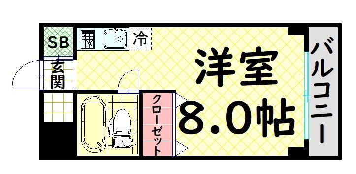 G-HOUSE(ワンルーム/4階)の間取り写真