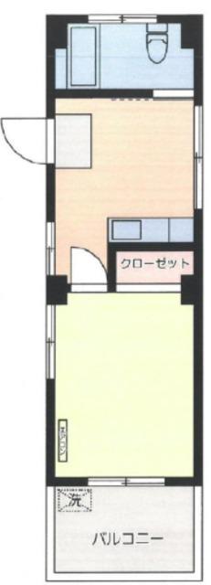 巣鴨コーポ(1K/3階)の間取り写真