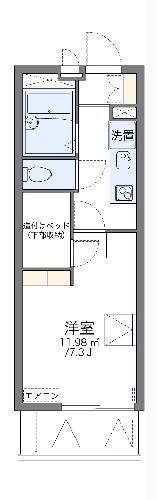 レオパレス中落合ヒルズ(1K/2階)の間取り写真