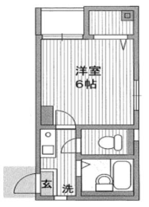 第45シンエイビル(1K/3階)の間取り写真