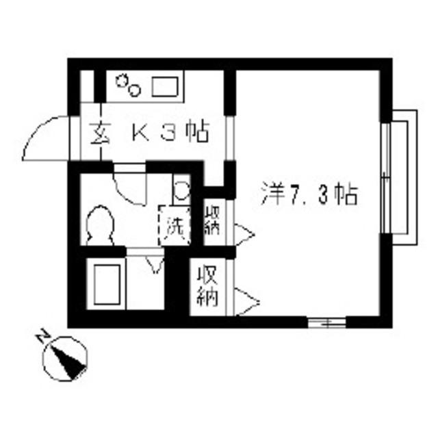 SHA-MAISON WISTERIA I(1K/1階)の間取り写真