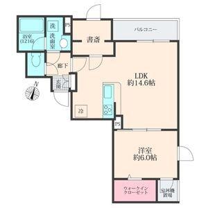 MAISON HOUSEDRESSING(1LDK/2階)の間取り写真