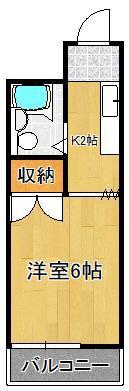 ロイヤルステイ(1K/4階)の間取り写真