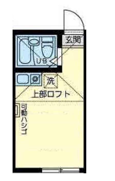 カーザ ビアンカ(ワンルーム/1階)の間取り写真