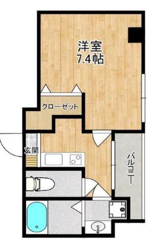 グランステージ東池袋(1K/4階)の間取り写真