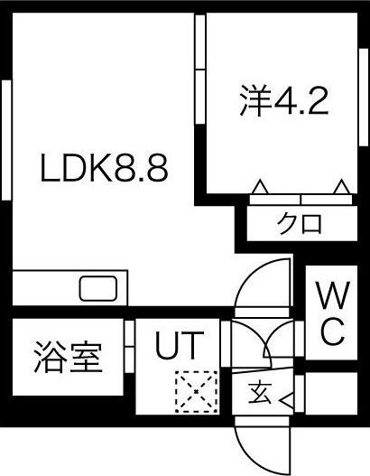ASTER24(1LDK/3階)の間取り写真