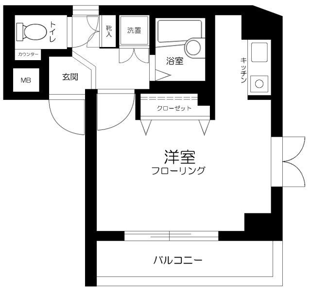サンテミリオン田園調布南(ワンルーム/2階)の間取り写真