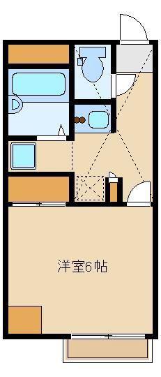 コーポSIMBA(1K/2階)の間取り写真