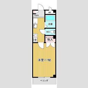 サン・アネックス(1K/2階)の間取り写真