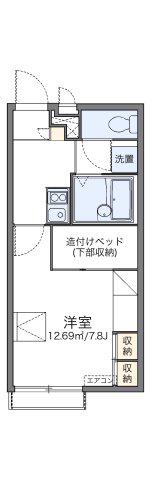レオパレスコンフォート光明池(1K/2階)の間取り写真