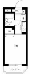 ワールドパレス永福町(1K/2階)の間取り写真