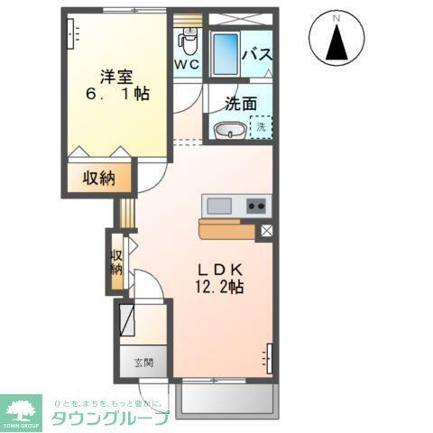 ヴィーナス(1LDK/1階)の間取り写真