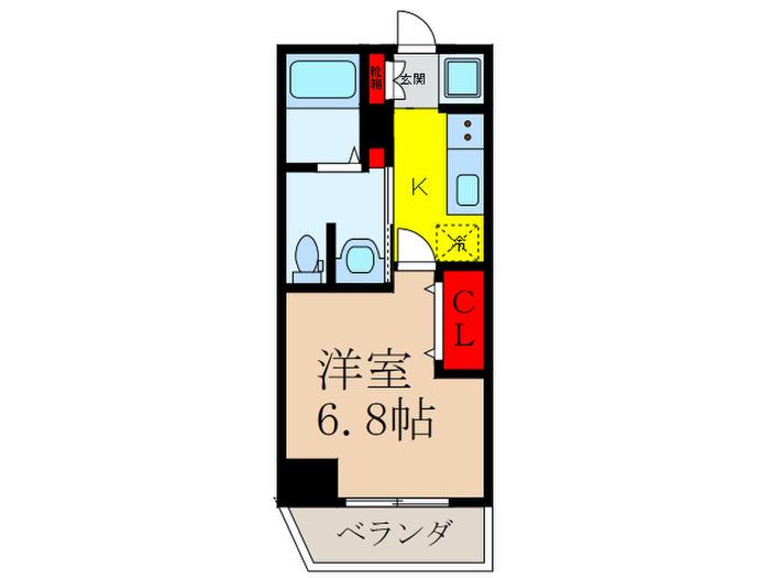 PARK HILLS 池田 LIEN(1K/3階)の間取り写真