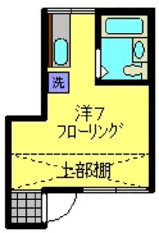 ニューライフ横浜(ワンルーム/1階)の間取り写真