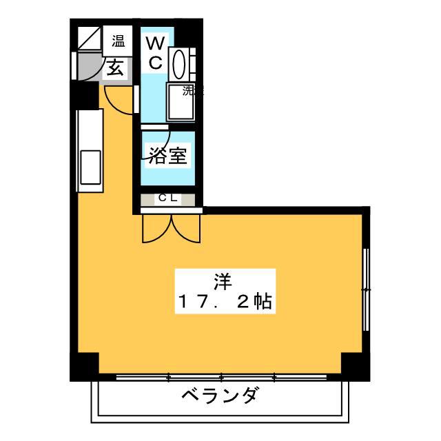ALIVIO(ワンルーム/6階)の間取り写真