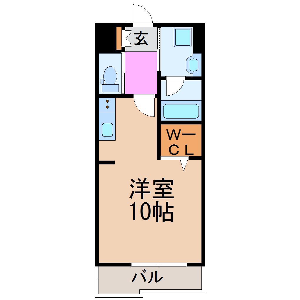 レジデンス SUN.K(ワンルーム/7階)の間取り写真