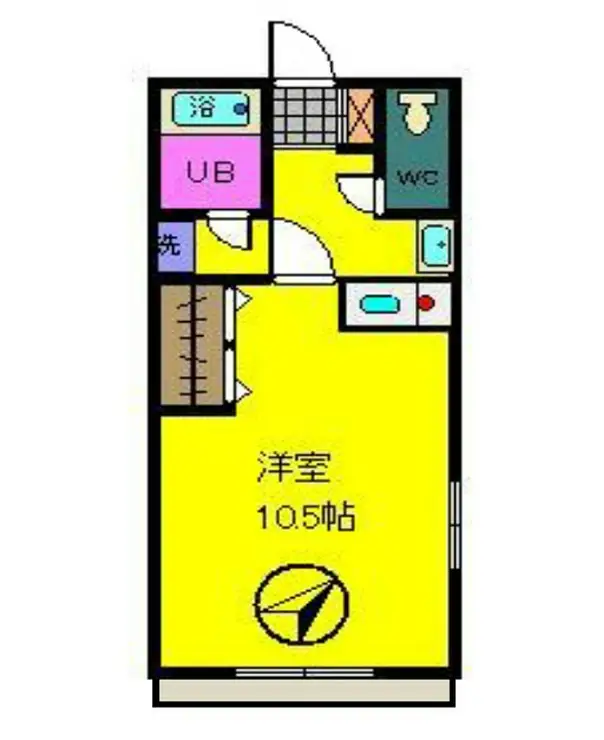 瀬尾ハイツ 2階階 間取り