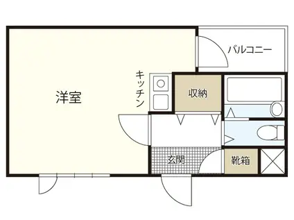 フレスコ京橋江盛ビル(ワンルーム/4階)の間取り写真