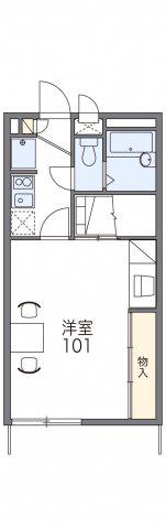 レオパレスレオ21(1K/1階)の間取り写真