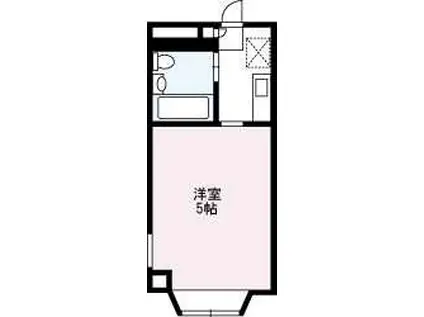 パンシオン南浦和NO1(1K/1階)の間取り写真