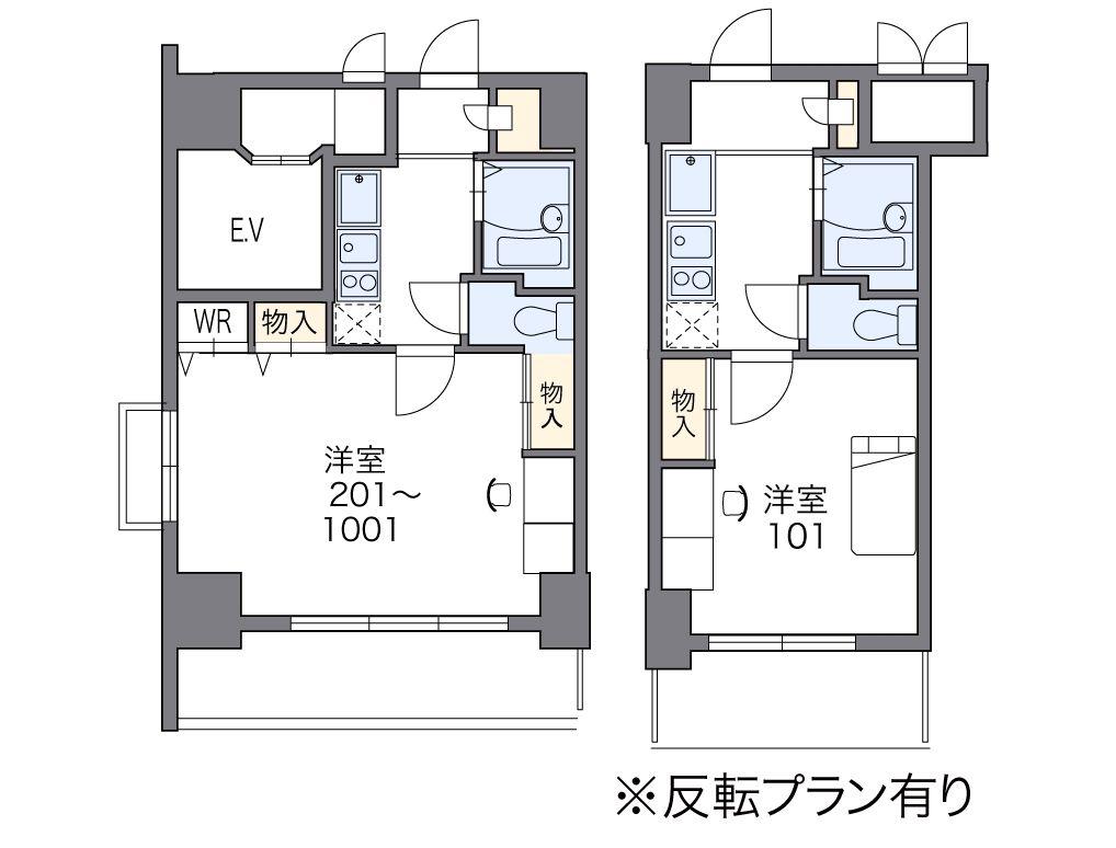 レオパレス伸夫(1K/10階)の間取り写真