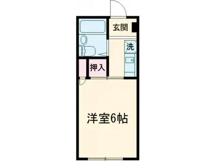 カレッジハウス日野坂(1K/3階)の間取り写真