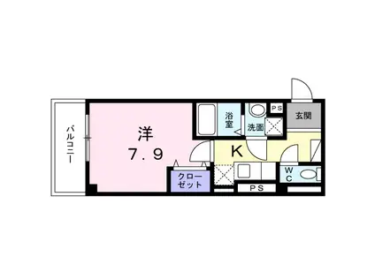 コオリナ川崎(1K/3階)の間取り写真