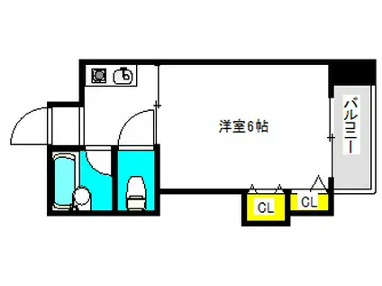 COLLECTION中崎I(1K/9階)の間取り写真