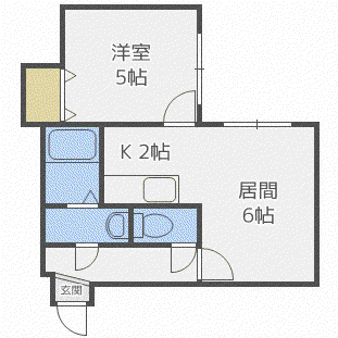 ハイム東環駅(1DK/3階)の間取り写真