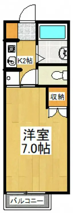 ペアーズ調布 2階階 間取り