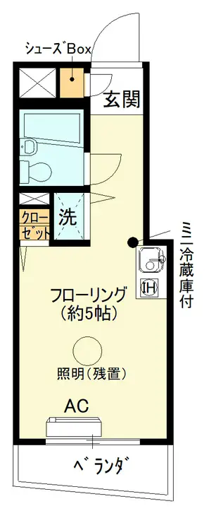 ダイアパレス反町公園 5階階 間取り