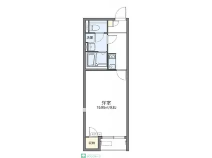 レオネクストソフィア(1K/1階)の間取り写真