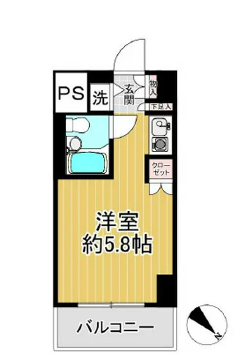 ルネ和田町 6階階 間取り