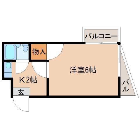 クリーンハイツ(1K/5階)の間取り写真