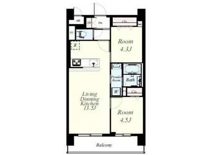 フローリィ279(2LDK/2階)の間取り写真