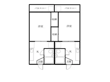 プレザント373(1K/2階)の間取り写真