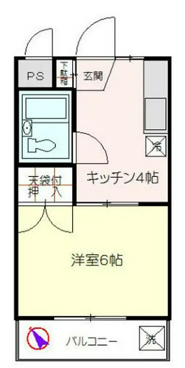 コーポエスティ 1階階 間取り