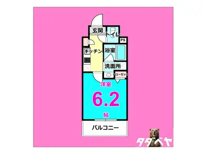 CAVANA新栄(1K/11階)の間取り写真