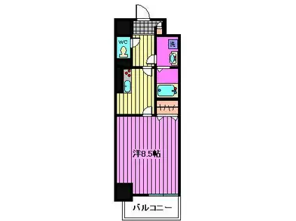 CEREZO TOKIWA ST(1K/3階)の間取り写真