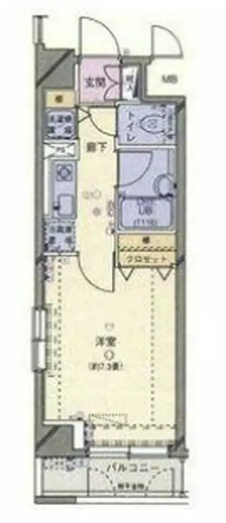シンシア日本橋新川 5階階 間取り