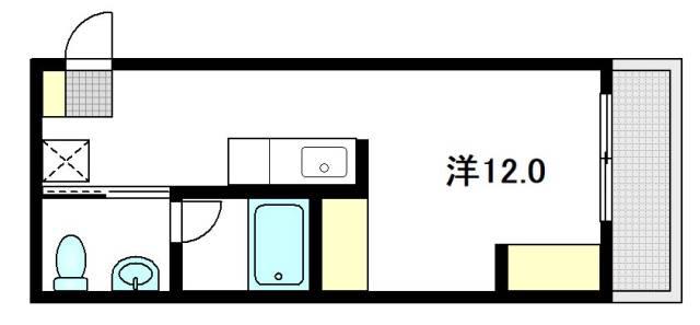 セントラーレ(ワンルーム/1階)の間取り写真