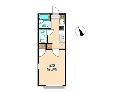 クリアネス船堀(1K/1階)の間取り写真