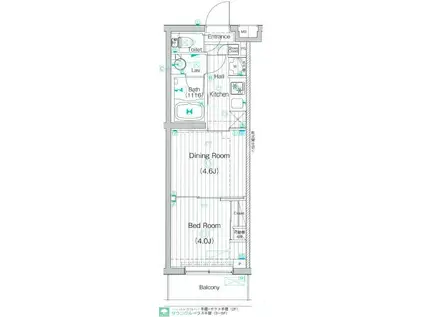 ガーラ・ステーション川崎久地(1DK/2階)の間取り写真